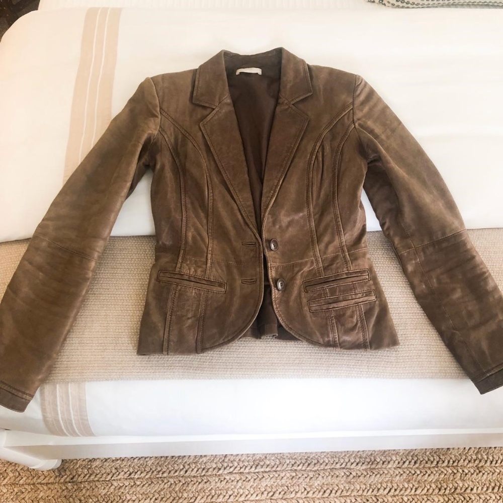 Brown Leather Jacket - image 5